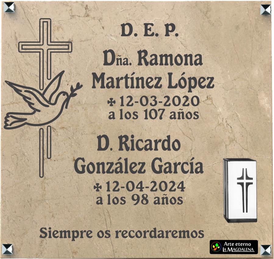 LAPIDA COLUMBARIO LA MAGDALENA LEON