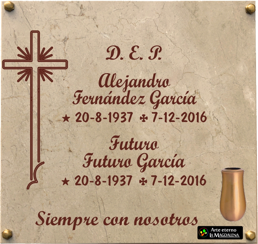 LAPIDA COLUMBARIO LA MAGDALENA LEON