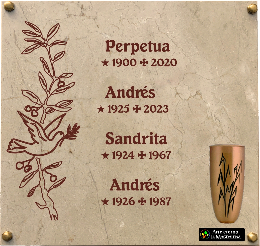 LAPIDA COLUMBARIO LA MAGDALENA LEON